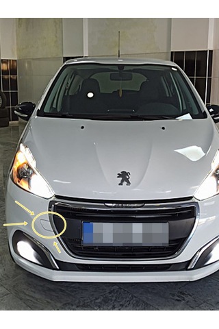 1613479380ön Tampon Çeki Demir Kapağı Peugeot 2008 2015-18