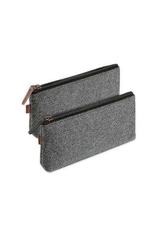 Kalem Çantası Kalem Kutusu, Keçe Öğrenci Kırtasiye Çantası Kalemler, Kalemler, Fosforlu Kalemler, Jel Kalem, İşaretleyiciler, Silgi Ve Diğer Okul Malzemeleri İçin Fermuarlı Çanta -2 Çok Renkli