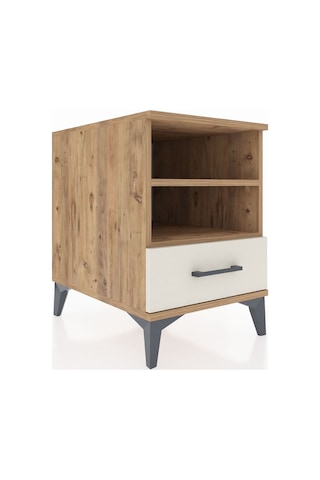 Kronos Komodin 2 Raflı Tek Çekmeceli 44x59x64 Çam-aytaşı Çam