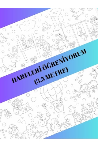 Harfleri Öğreniyorum Boyama Kağıdı 3.5 Metre