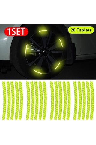 Yeşil Evrensel Araba Yansıtıcı Bant Uyarı Işareti Yansıtıcı Açık Uyarı Şerit Aksesuarları Bmw Için Dış Araba Kapı Çıkartmalar