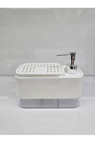 Basmalı Sıvı Sabunluk Pratik Kullanım Sünger Hazneli Şık Tasarım Sabunluk - Sbnlk- 111 Beyaz 1 Adet Basmalı Sıvı Sabunluk Pratik Kullanım Sünger Hazneli Şık Tasarım Sabunluk - Sbnlk- 111 Beyaz 1 Adet