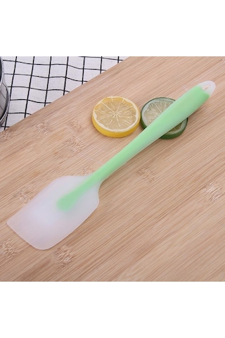 Yeşil Silikon Spatula Krem Pişirme Kazıyıcı Yapışmaz Pasta Spatula Isıya Dayanıklı Çerez Pasta Kazıyıcı Pişirme Mutfak Pasta Araçları