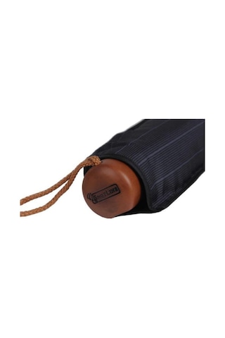 Baginn Unisex Snotline Şemsiye Süper Mini Çizgili Desen 09g Siyah