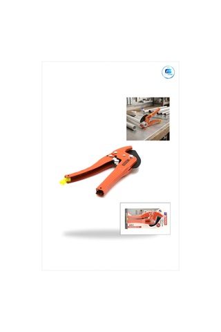 Pvc Boru Kesme Makası 42 Mm Turuncu Kaydırmaz Saplı Ppr Plastik K