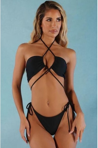 Deep Beach Bağlama Detaylı Bikini Takım Db200780bt 001