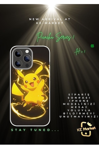 Picachu Series Apple Uyumlu iPhone Tüm Modellere Kılıf 678x111213141516 Plus