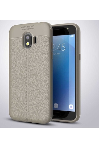 Samsung Uyumlu Galaxy J2 Pro 2018 Kılıf Zore Niss Silikon Kapak Gri