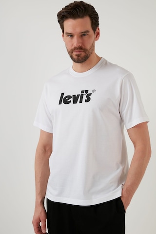 Levi's Erkek T-shirt Ss Relaxed Fit T-Shirt A2082-0029 Beyaz