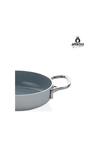 Sera Nova Bello 2 Parça Seramik Sahan Seti 20-22 Cm Gri Gri