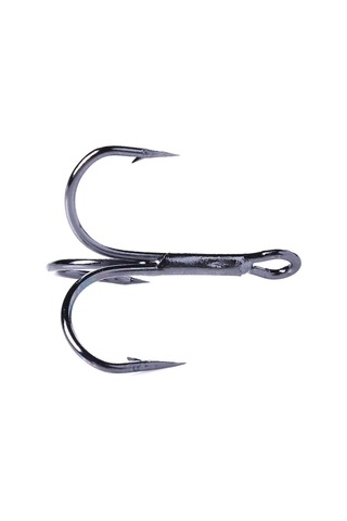 Hengjia 20 Adet Klasik Siyah Yüksek Karbonlu Çelik Balıkçılık Üç Çeneli Tiz Kanca