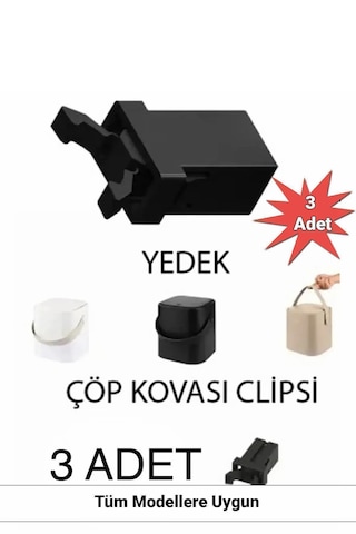 Sihirli Çöp Kovası,tuffex, Switch Yedek Kilit 3 Adet Yedek Kilit Klipsi Tüm Litre Ve Modellere Uygun Siyah Sihirli Çöp Kovası,tuffex, Switch Yedek Kilit 3 Adet Yedek Kilit Klipsi Tüm Litre Ve Modellere Uygun Siyah