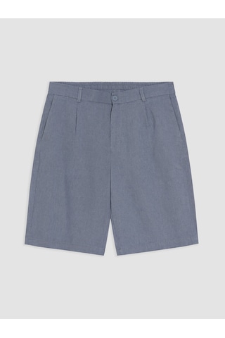 Lcw Vision Mavi Regular Fit Keten Karışımlı Erkek Şort