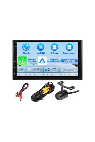 7 Inc Android Multimedya 4gb Ram 64gb Hafıza Hd Ips Ekran Double Teyp+ Ahd Park Kamerası  9"