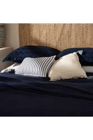 Marfa Çift Kişilik Pike 200x220 Cm Marın Mavı Marin Mavi