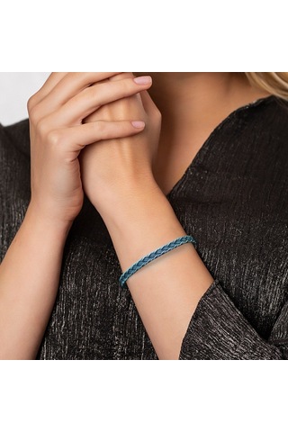 Nipora El Işçiliği Modern Tasarım 1000 Ayar Gümüş Kazaz Kadın Bileklik