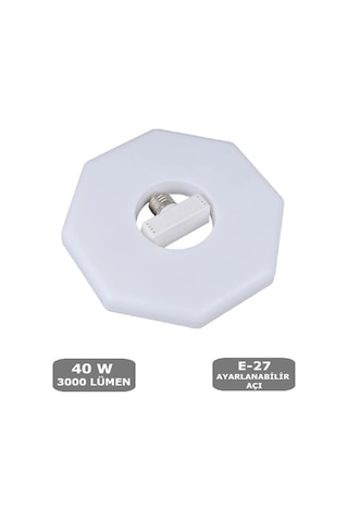 40w Armatür Ampul E27 Led Beyaz Renk Ayarlanabilir Açı 22cm