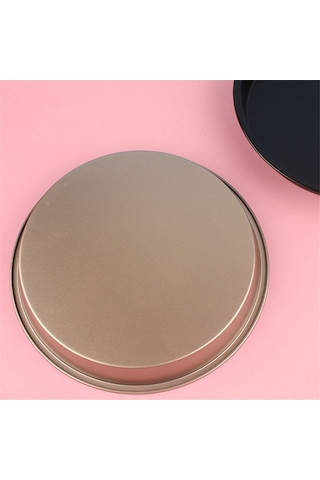 Yuvarlak Pizza Kalıp Plakası Pizza Tavası Pişirme Kalıbı Tepsisi 8ın Siyah Siyah