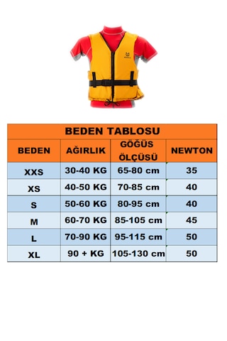 Can Yeleği Fermuarlı Yüzme Yardımcısı Kırmızı