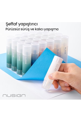 Nusıgn Güçlü Yapıştırıcı Stick 8g Şeffaf Güçlü 5 Adet
