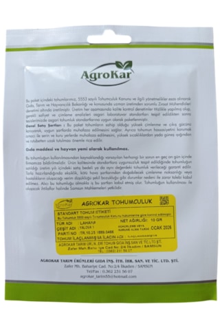 Beyaz Lahana Kelem Tohumu 10 Gr 1 Paket
