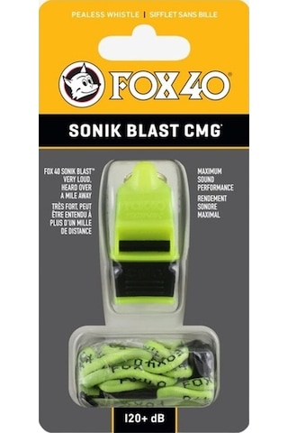 Fox40 9203-3608 Sonik Blast Safety Cmg İpli Düdük Çok Renkli