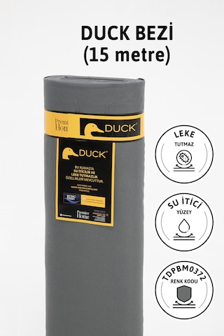 Premier Metrelik Duck Keten Kumaş Su İtici Bez 15 Metre Tdpbm0372 Antrasit