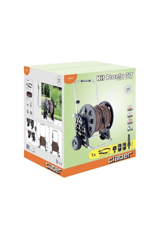Claber 8864 Kit Pronto 30 M Makaralı Bahçe Hortumu
