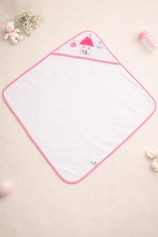 İqon Pamuklu Bebek Havlusu Pink Home Çok Renkli