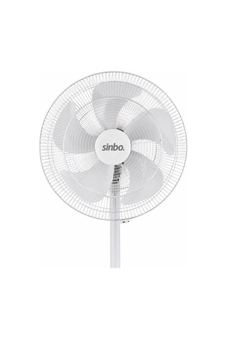 Beyaz 5 Pervane - 18 Inc Ev - Ofis Kompakt - Sessiz - Üç Kademe 140cm Yükseklik Ayaklı Vantilatör Sf-6798 5705