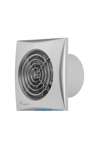 Silent - 100 Crz Silver 100 'Lük Sessiz. Timer 'Lı Banyo Fanı