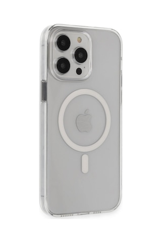 Apple İphone 14 Pro Max Kılıf Tron Şeffaf Magsafe Kapak - Şeffaf