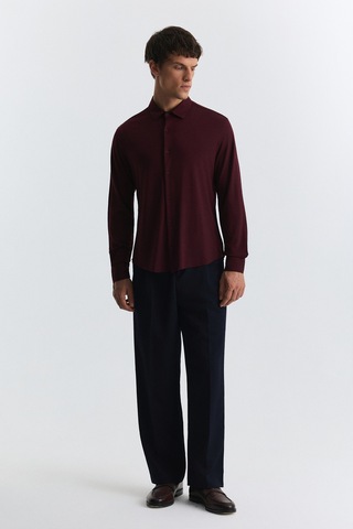 Antioch Comfort Slim Gömlek Bordo