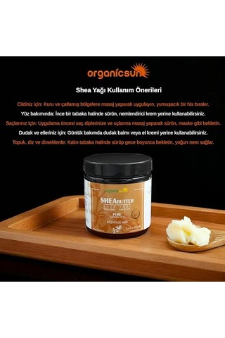 Shea Yağı 250 Ml %100 Ham, Soğuk Pres, Rafine Edilmemiş, Shea Butter Karite Kuru Cilt, Saç, Dudak, Topuk Bakımı