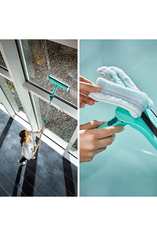 Leifheit Click System Mikrofiber Bezli Cam Ve Pencere Temizleme Aparatı 32 Cm Renkli