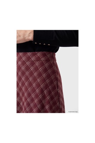 Lc Waikiki Gencc Kalitesiyle Lcw Grace Bordo Poliviskon Baklava Desenli Uzun Kadın Etek Bordo - 931404780 Bordo
