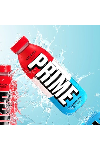 Prime Hydration Ice Pop 500 Ml Kiraz Misket Limonu Ve Ahududu Aromalı Sporcu İçeceği 3 Adet