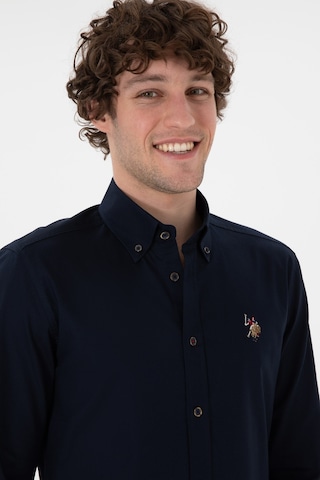 U.S. Polo Assn. U.s. Polo Assn. Pamuk Uzun Kol Slim Fit Gömlek 2082904 Siyah