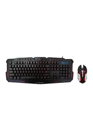 Rampage KM-R77 Usb 3 Farklı Ledli Gaming LC Layout Multimedya Klavye Mouse Set