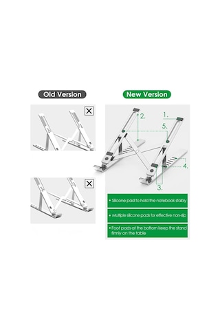 Alüminyum Katlanabilir Ayarlı Dizüstü Laptop Notebook Standı