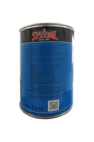 Speedol Lityum Kompleks Gres Mavi Isıya Dayanıklı Gres 900 G