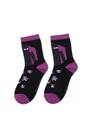 Seabubbles Minecraft Çocuk Çorap Siyah