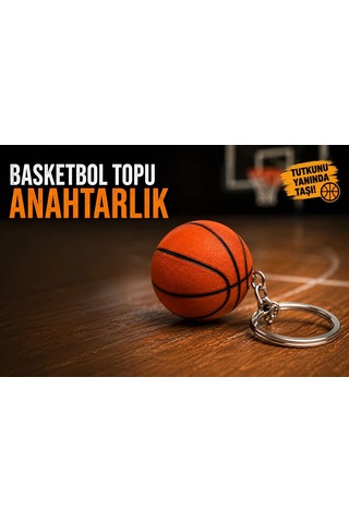Basketbol Topu Anahtarlık , Basketbol Topu Şeklinde Araç Anahtarlık - Basketbol Topu Araba Anahtarlı