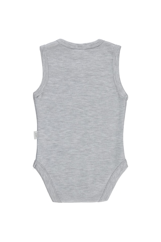 Civil Baby Batman Baskılı 3-18 Ay Çıtçıtlı Badi - Gri Karmelanj