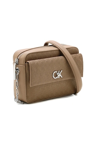 Ck Camera Bag W/pocket Mono Bej