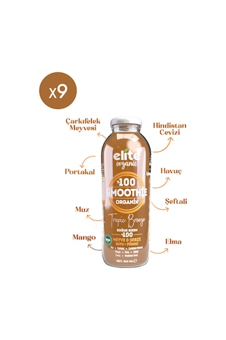 9'lu Organik Smoothie Tropıc Breeze 414 Ml