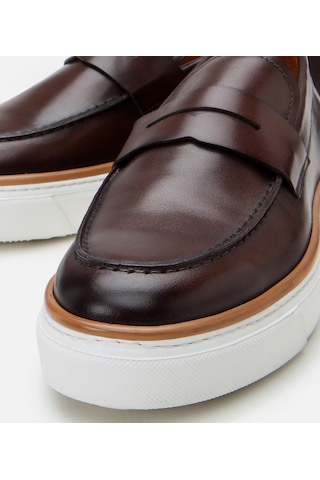 Hotiç Erkek Deri Kahverengi Ultra Hafif Tabanlı Şık Günlük Loafer 02ayh303110a480 Kahverengi