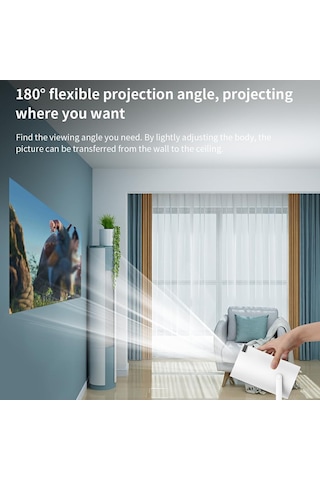 Osiuujkw Hy300 Pro Led Projektör Android 11.0 Wifi 6 Bt 5.0