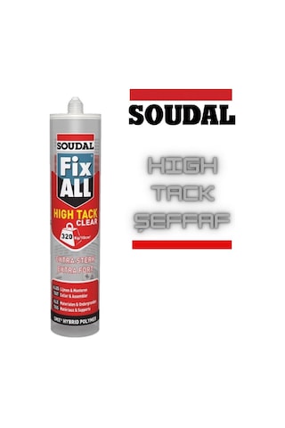 Fix All High Tack Korniş Yapıştırıcı Montaj Silikonu Şeffaf 290Ml Şeffaf