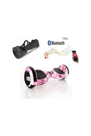 Citymate Elektrikli Kaykay Hoverboard Bluetooth Hoparlörlü 6.5 İnç Grafiti D05 +Çanta